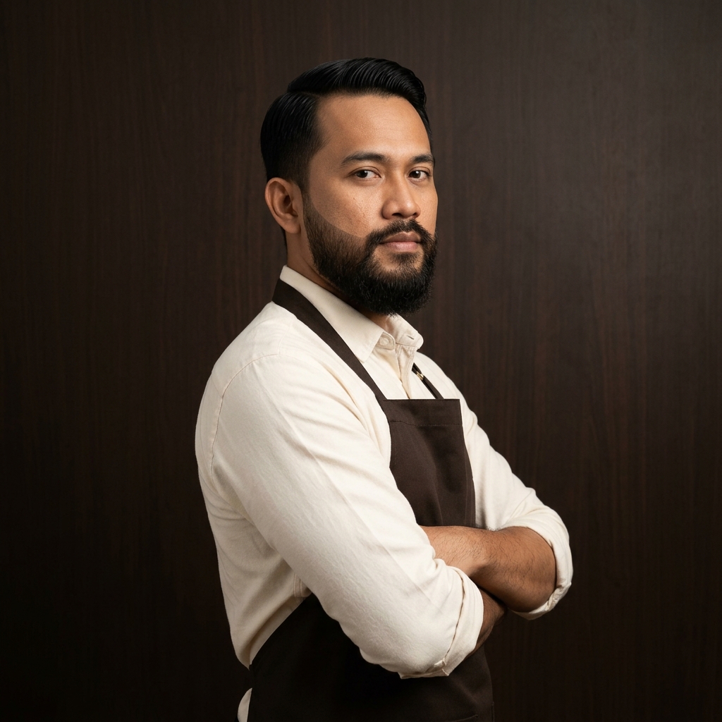 Salman Fauzi, kapster Klip & Kopi spesialis jenggot & shaving